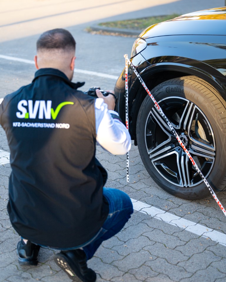 Detailaufnahme bei der Begutachtung